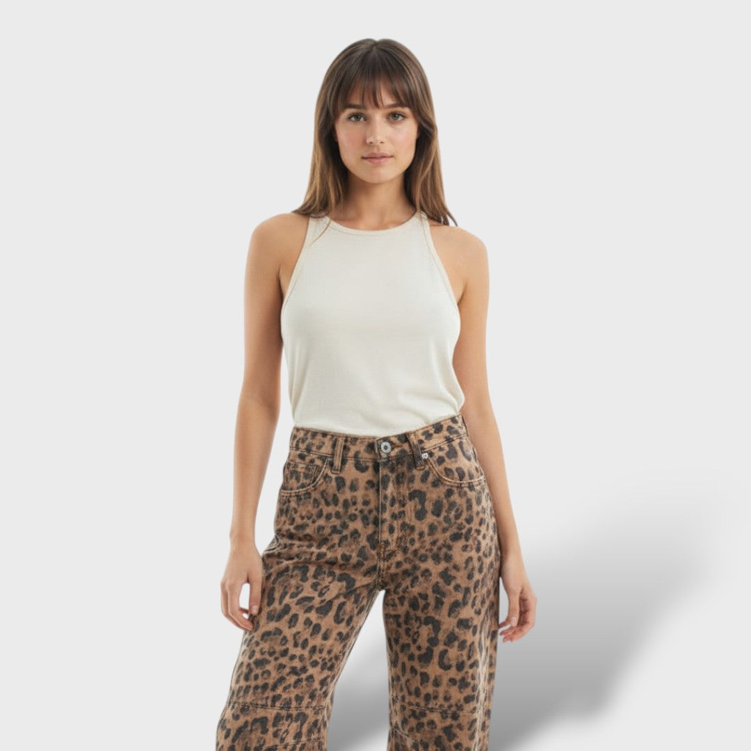 Pantalon Vaqueros de Mujer de Pierna Ancha.