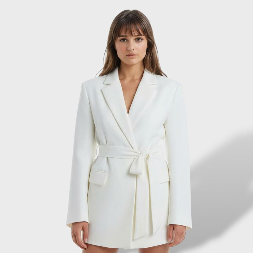 Chaqueta Mujer Cinturón Entallado Chic