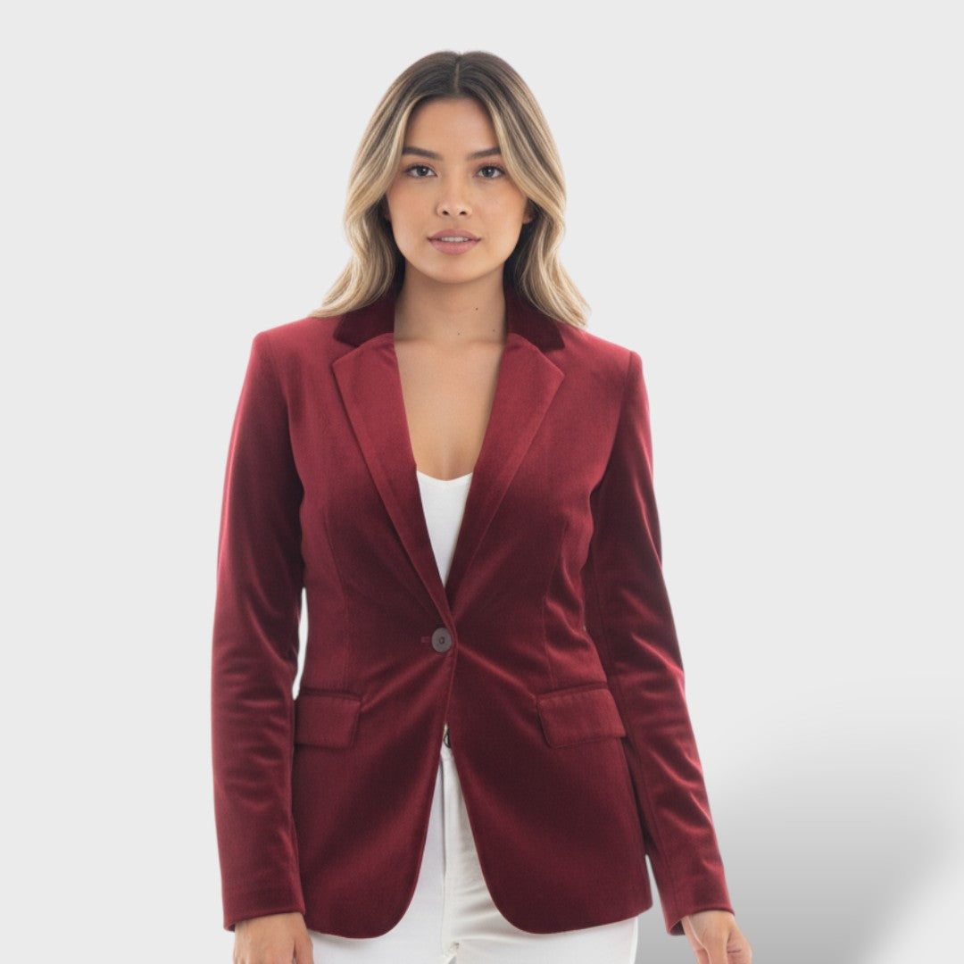 Chaqueta Mujer Elegante Botones Dorados