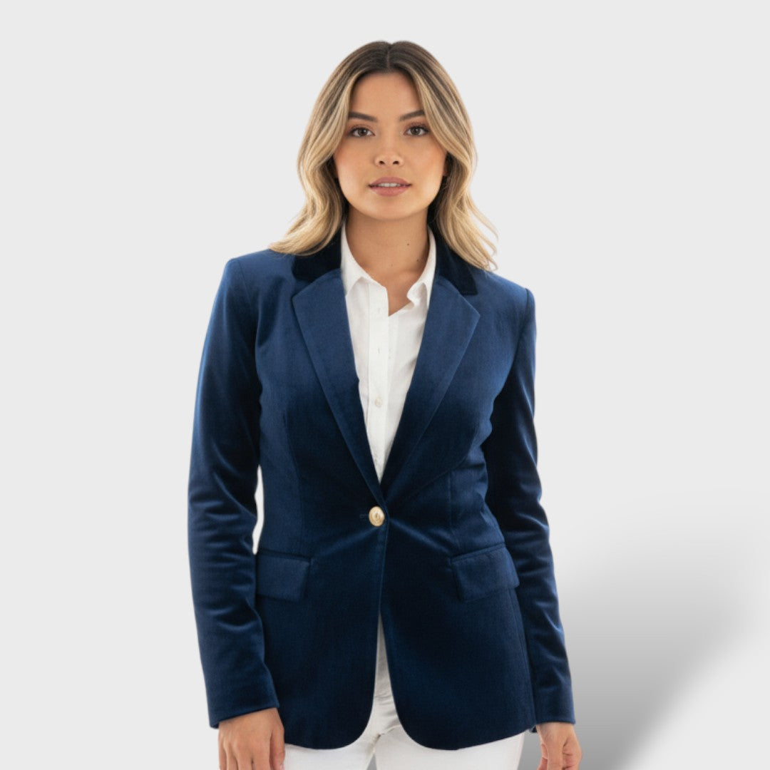Chaqueta Mujer Elegante Botones Dorados