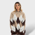 Jersey Mujer Cuadros Retro
