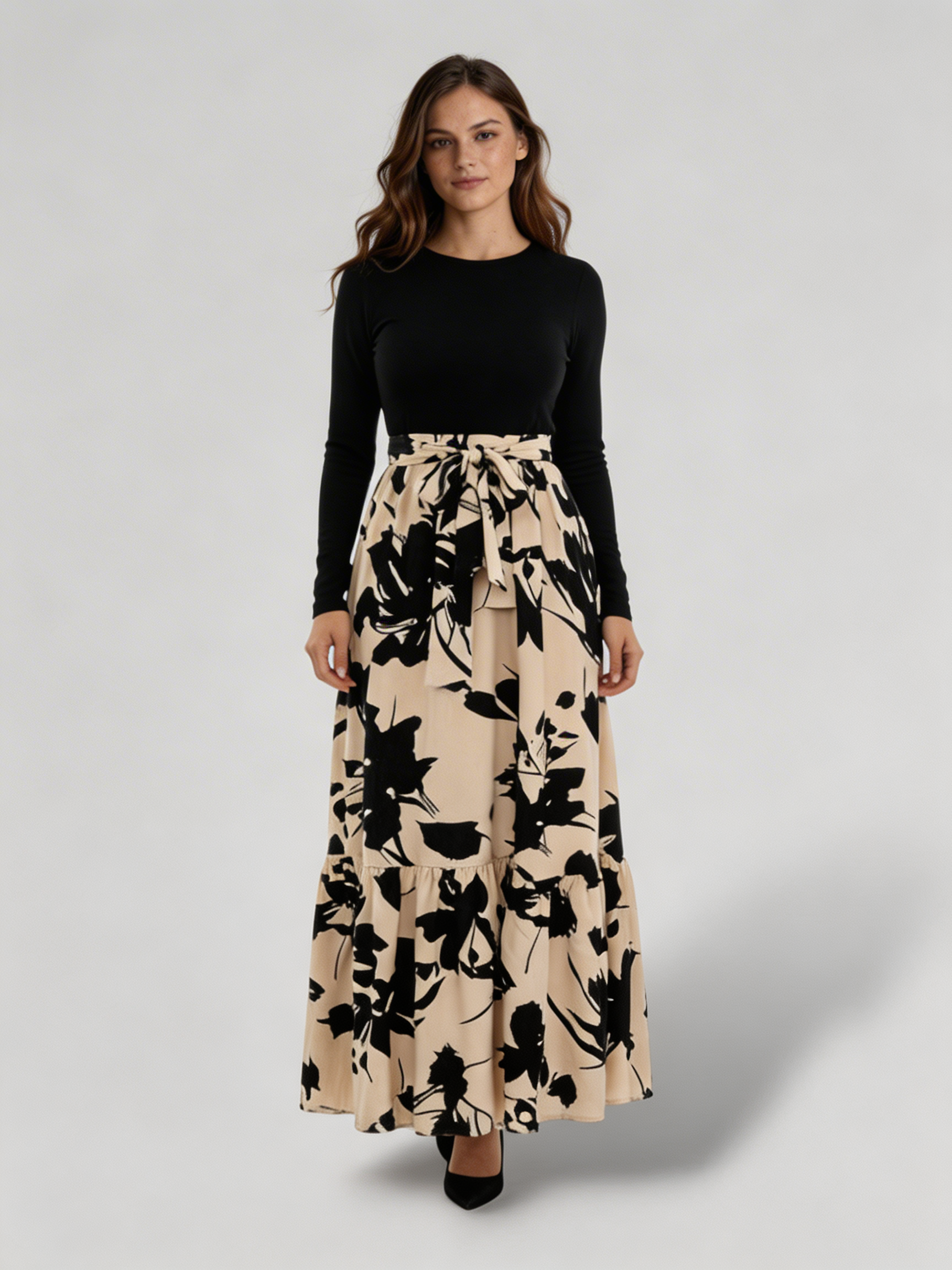Vestido Largo Floral Mujer