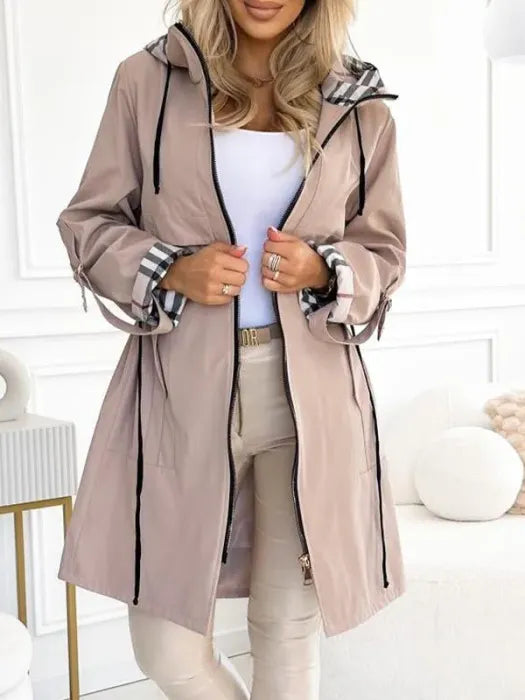 Orla |Abrigo con cremallera impermeable y cortavientos