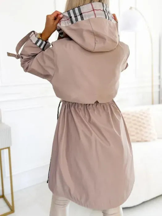 Orla |Abrigo con cremallera impermeable y cortavientos